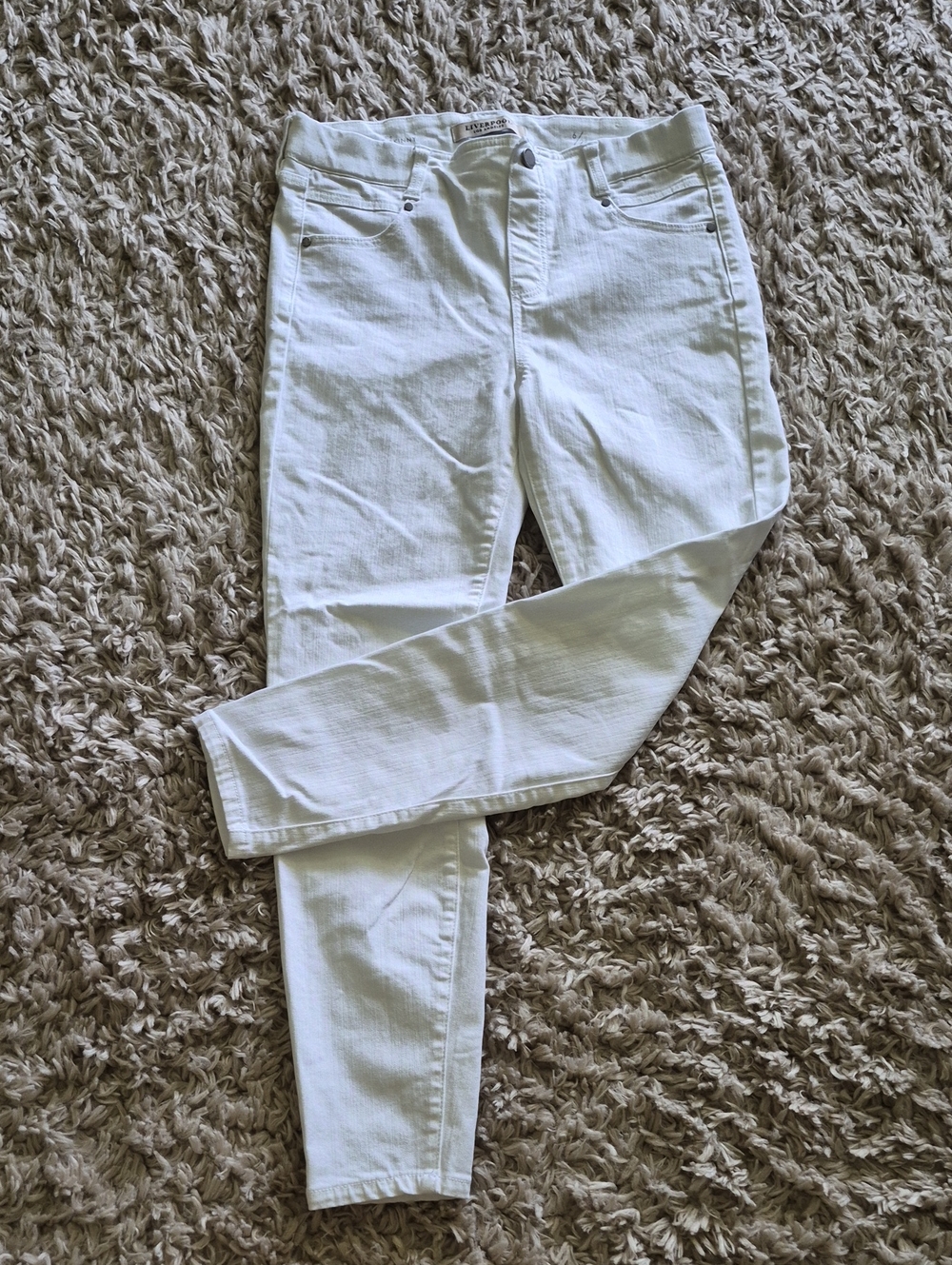 Liverpool White High-Rise Skinny Jeans